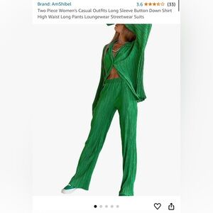 Women’s Two-Piece Casual Long Sleeve Loungewear - Streetwear - resort wear